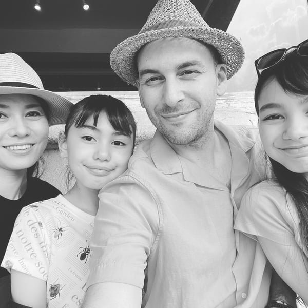 A.G.R. Castle with his family